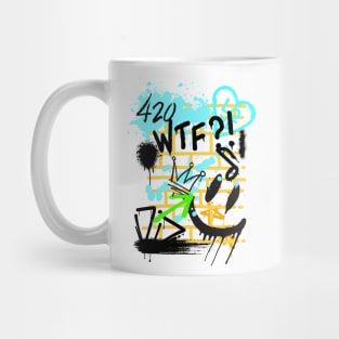 Graffiti Character on the wall Active Mug